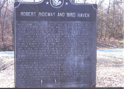 Bird Haven, Robert Ridgway Memorial Arboretum & Sanctuary