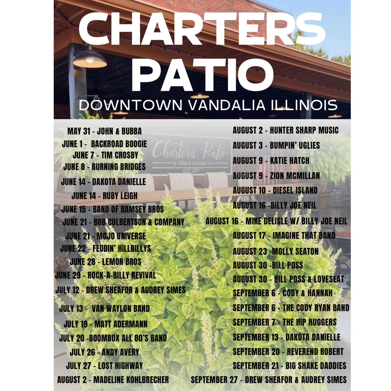 Live Music at Charters Patio