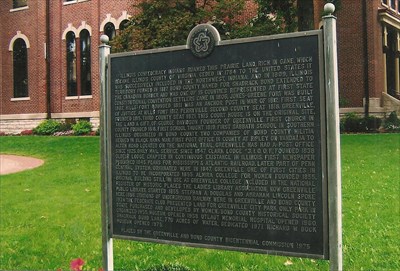 Lincoln Historic Plaque